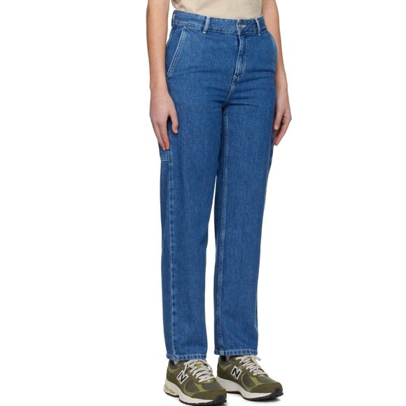 Carhartt WIP Blue Boyfriend Jeans - Picture 7 of 8